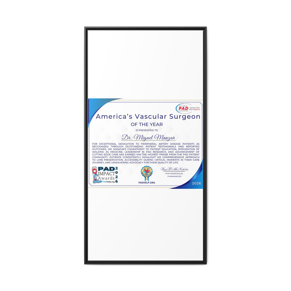 Dr Manzur Award