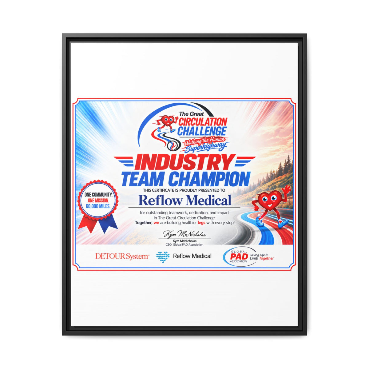 Reflow Medical - Matte Canvas, Framed (Multi-color)