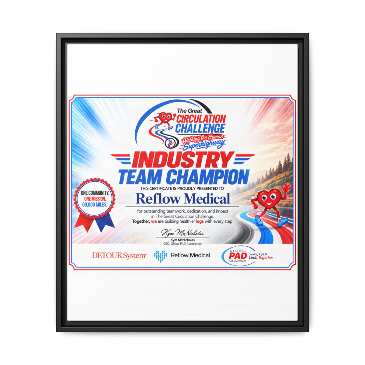 Reflow Medical - Matte Canvas, Framed (Multi-color)
