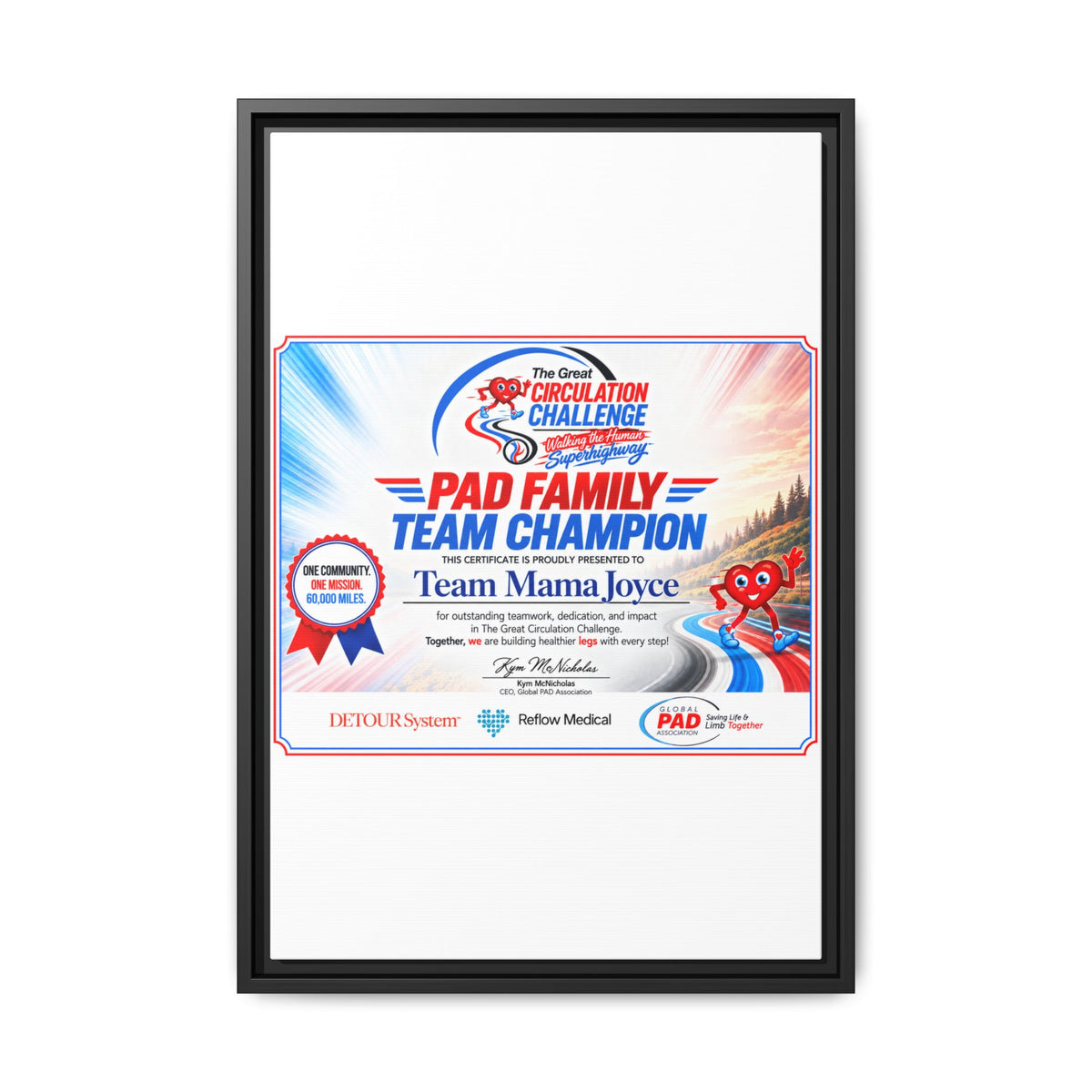 Mama Joyce - Matte Canvas, Framed (Multi-color)