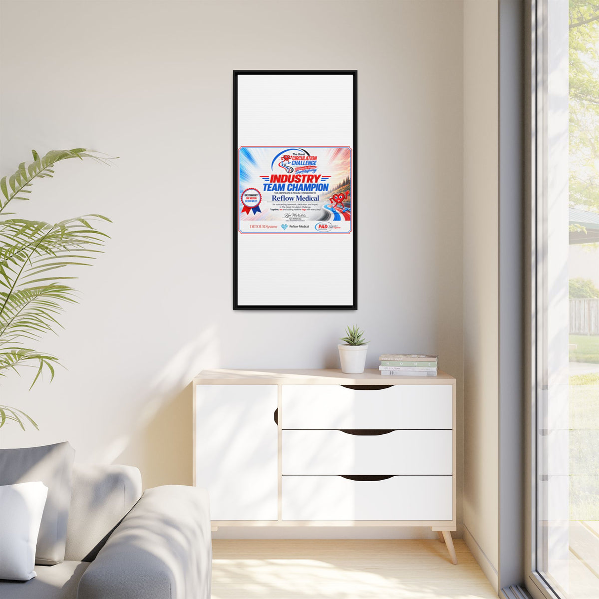 Reflow Medical - Matte Canvas, Framed (Multi-color)