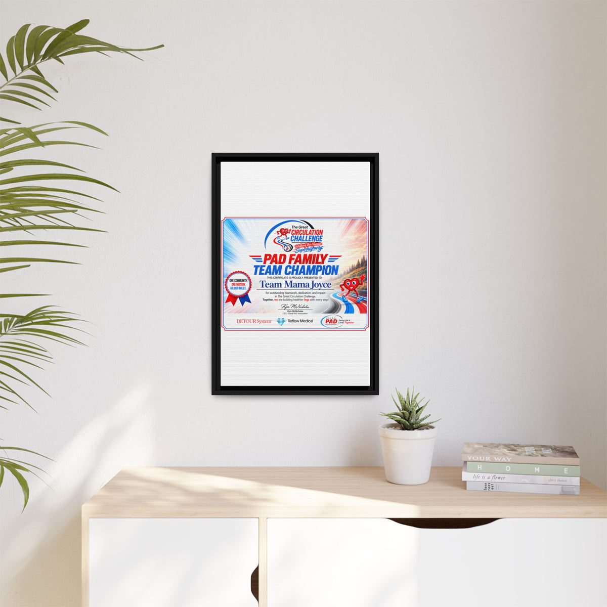 Mama Joyce - Matte Canvas, Framed (Multi-color)