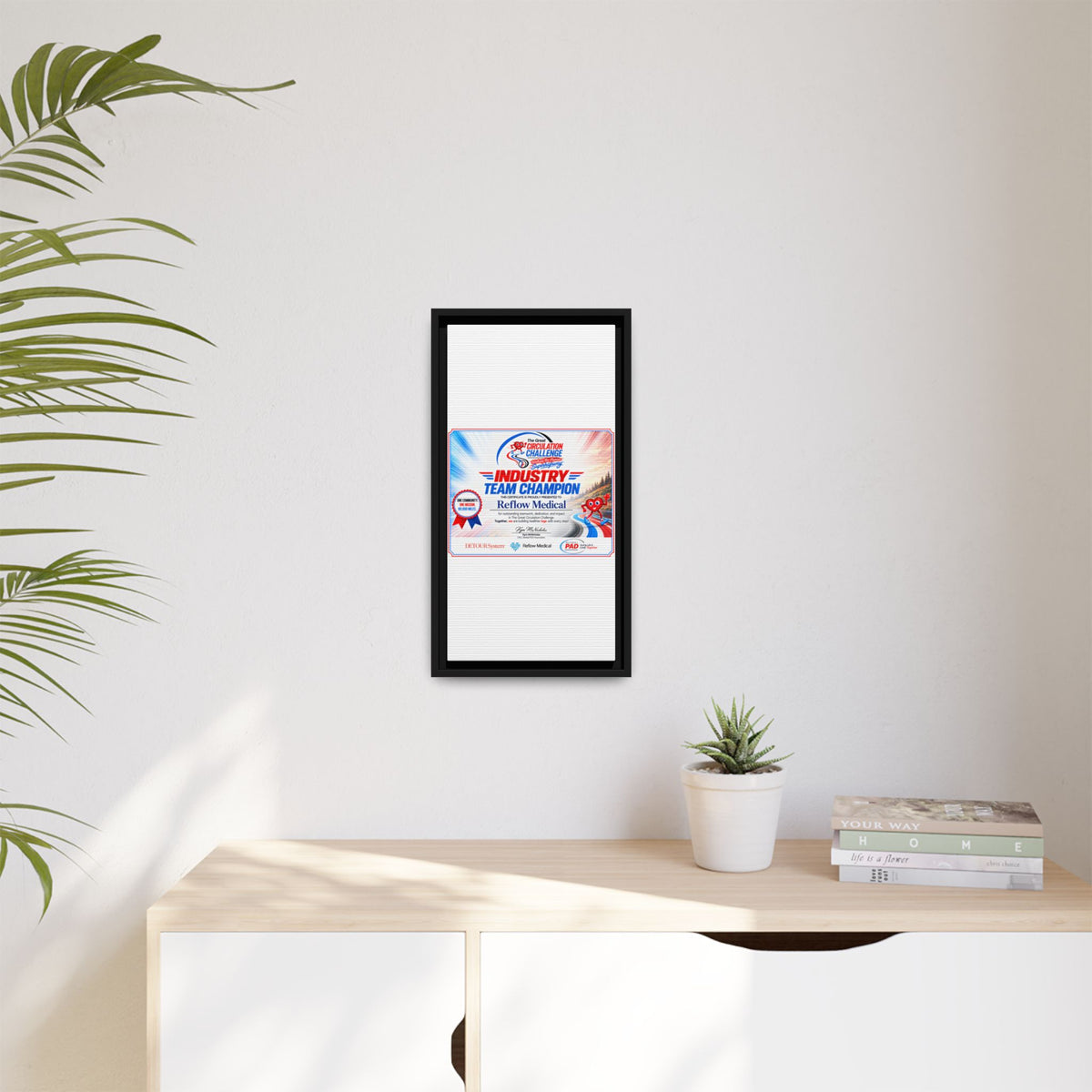 Reflow Medical - Matte Canvas, Framed (Multi-color)