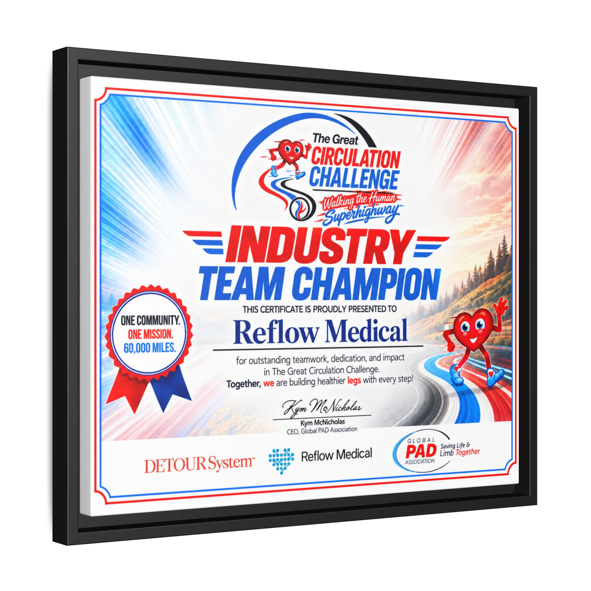 Reflow Medical - Matte Canvas, Framed (Multi-color)