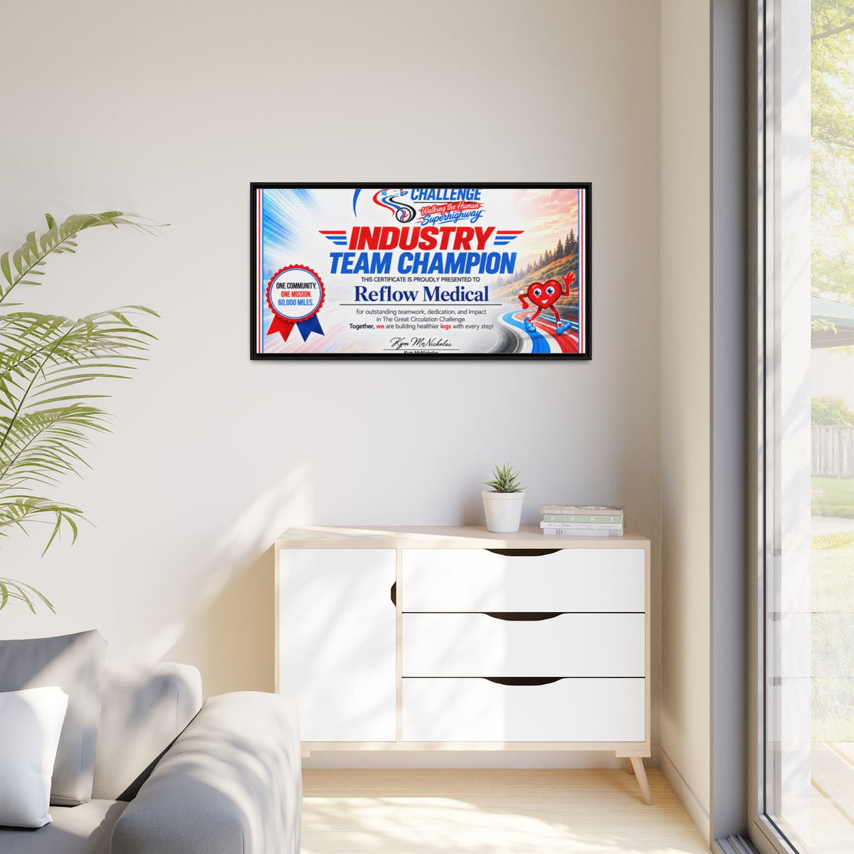 Reflow Medical - Matte Canvas, Framed (Multi-color)