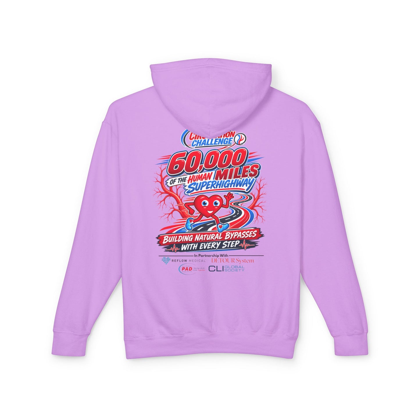 The Great Circulation Challenge Unisex Lightweight Hooded Sweatshirt