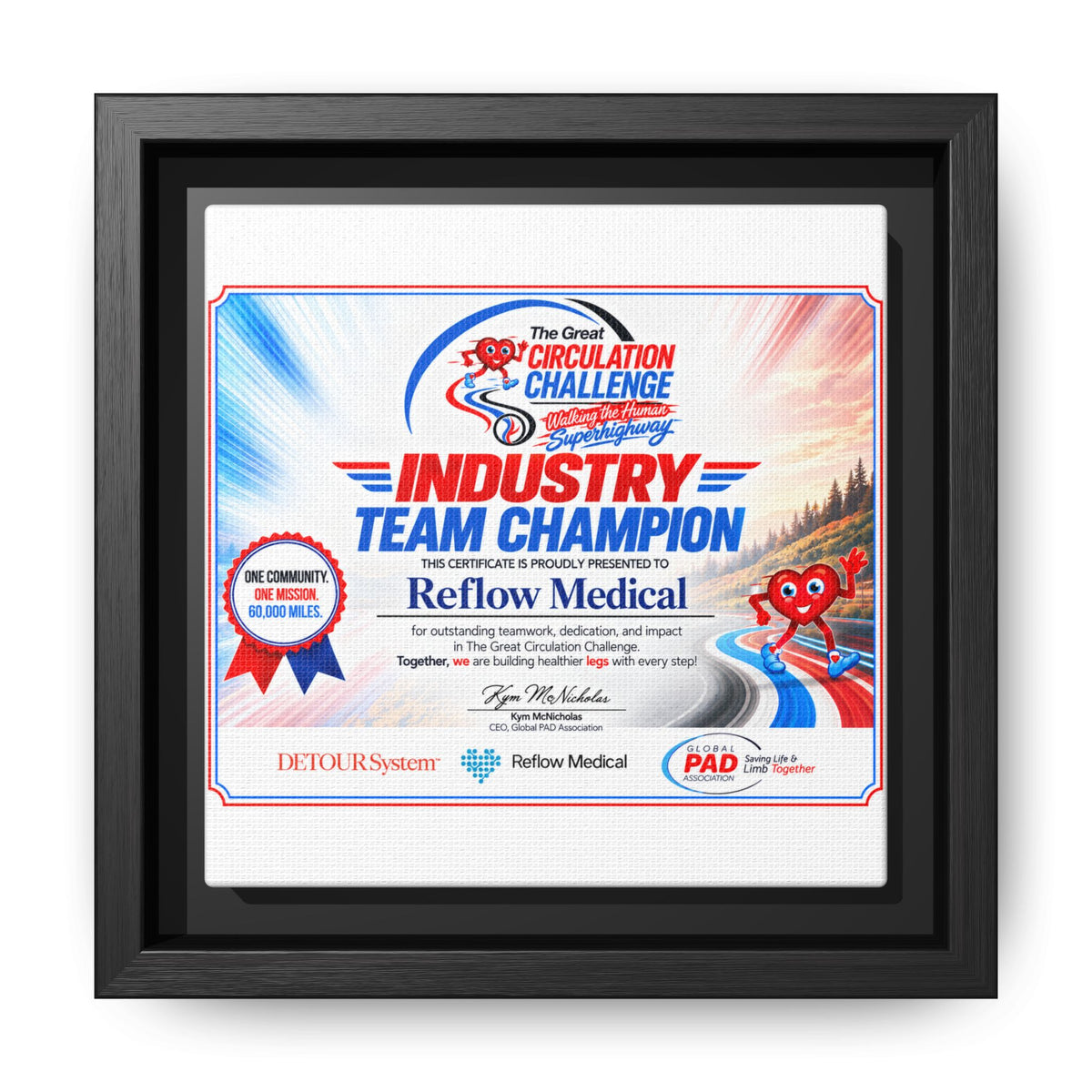 Reflow Medical - Matte Canvas, Framed (Multi-color)