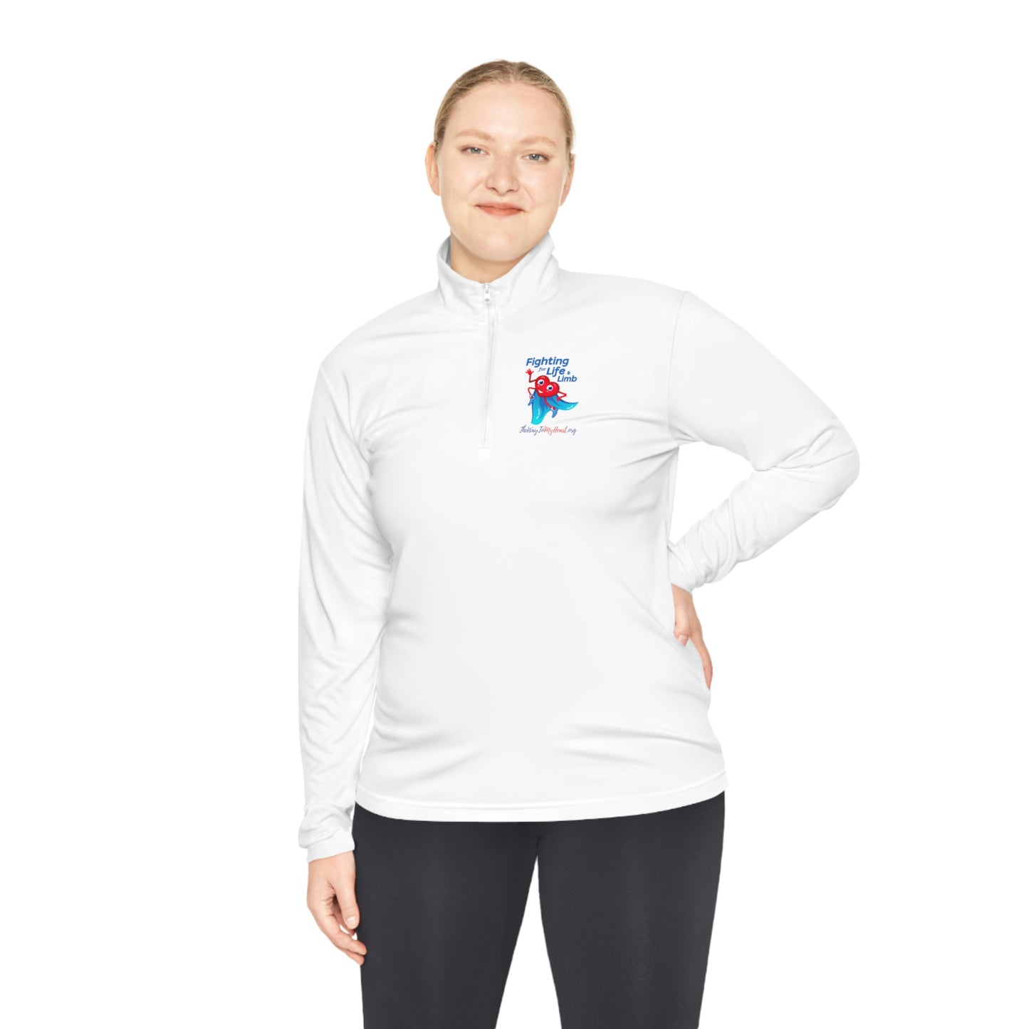 Fighting For Life and Limb Unisex Quarter-Zip Pullover