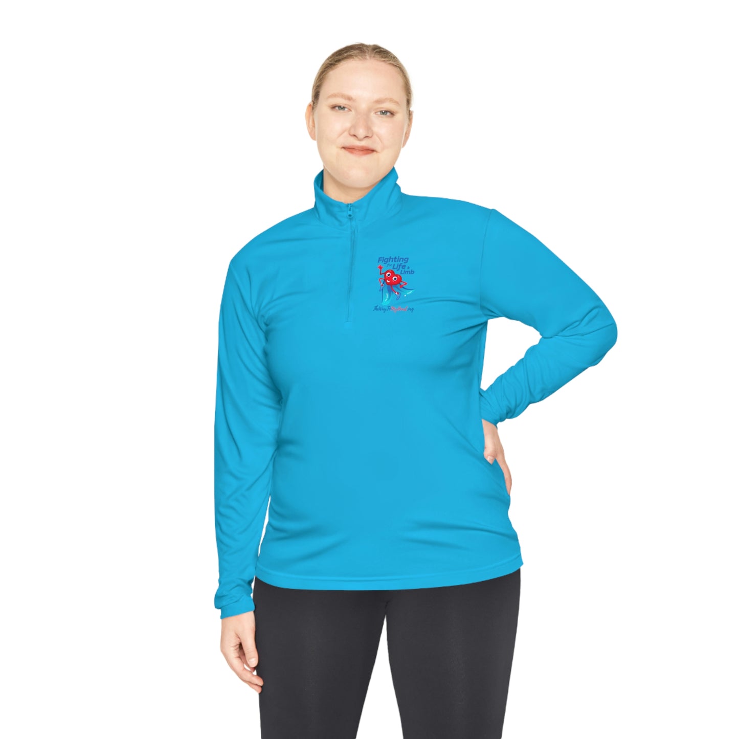 Fighting For Life and Limb Unisex Quarter-Zip Pullover