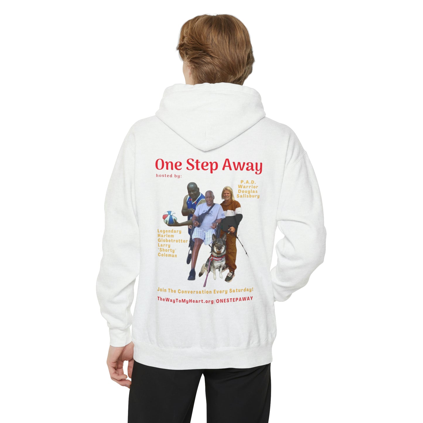 One Step Away Unisex Garment-Dyed Hoodie