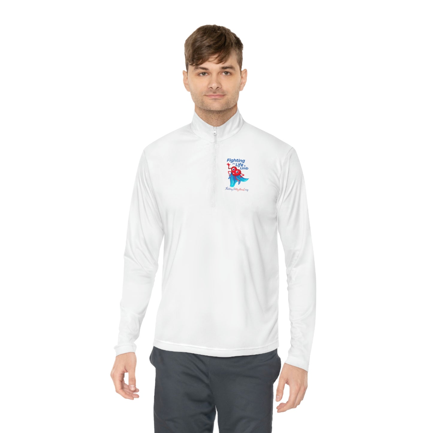 Fighting For Life and Limb Unisex Quarter-Zip Pullover