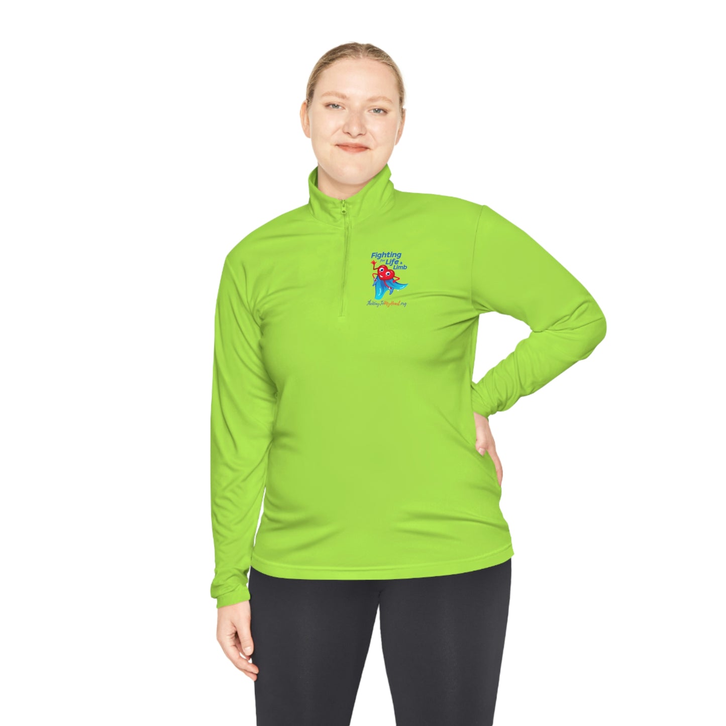 Fighting For Life and Limb Unisex Quarter-Zip Pullover