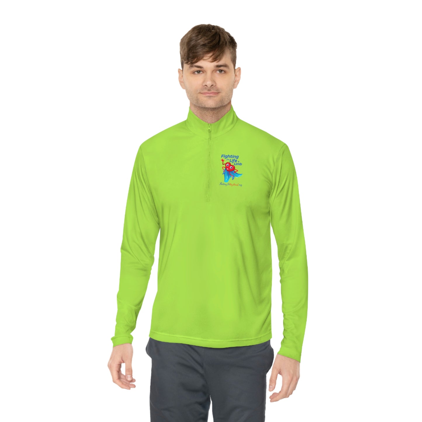 Fighting For Life and Limb Unisex Quarter-Zip Pullover