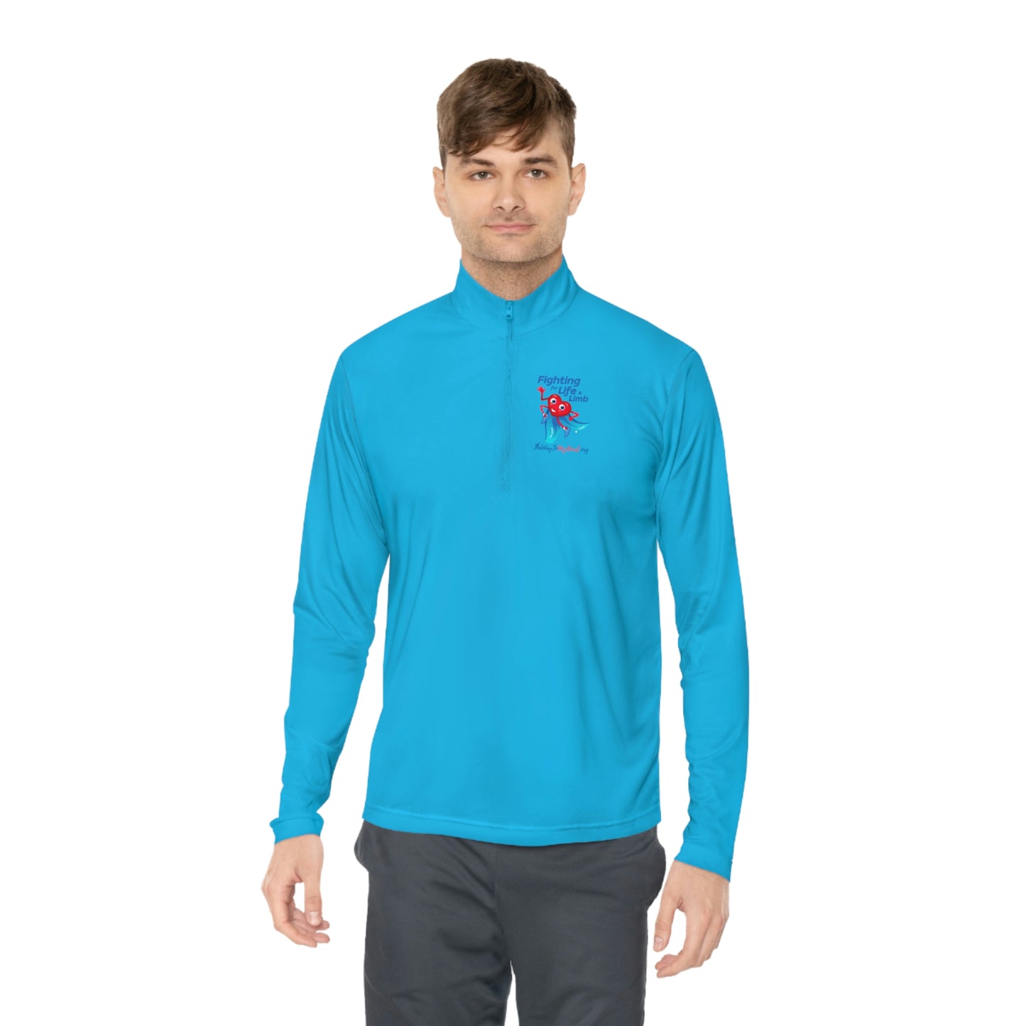 Fighting For Life and Limb Unisex Quarter-Zip Pullover